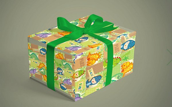 BOBINA PRES.60CM INFANTIL DINOS REF 0322