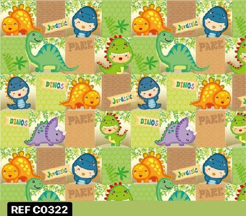 BOBINA PRES.40CM INFANTIL DINOS REF 0322