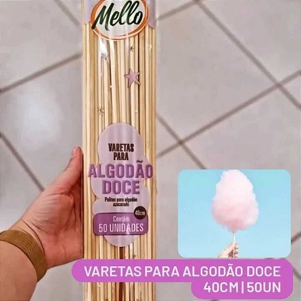 VARETA ALGODAO DOCE C/50 UNIDADES
