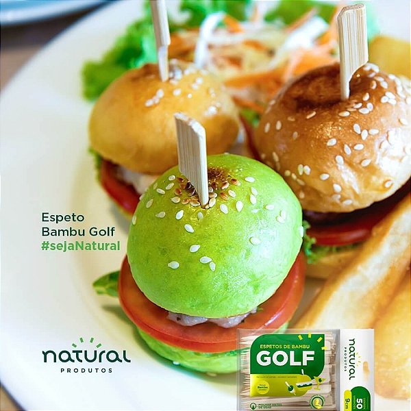 ESPETO GOLF BAMBU 9CM C/50
