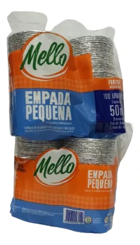 FOLHA ALUMINIO EMPADA RED PEQUENA 50ML C/100