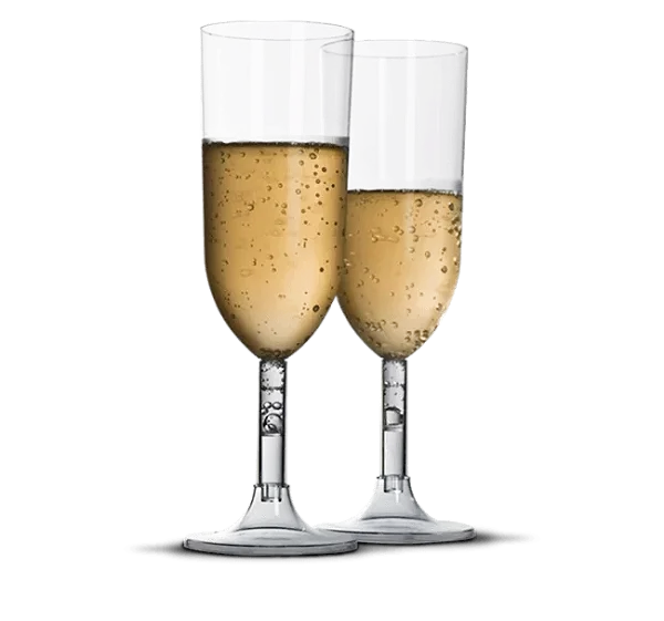 TACA ACRILICO CHAMPAGNE CRISTAL C/4 220ML