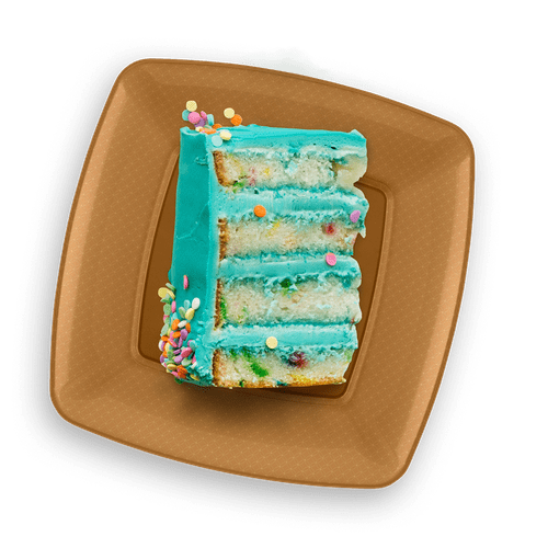 PRATO ACRILICO QUADRADO 15CM DOURADO C/10