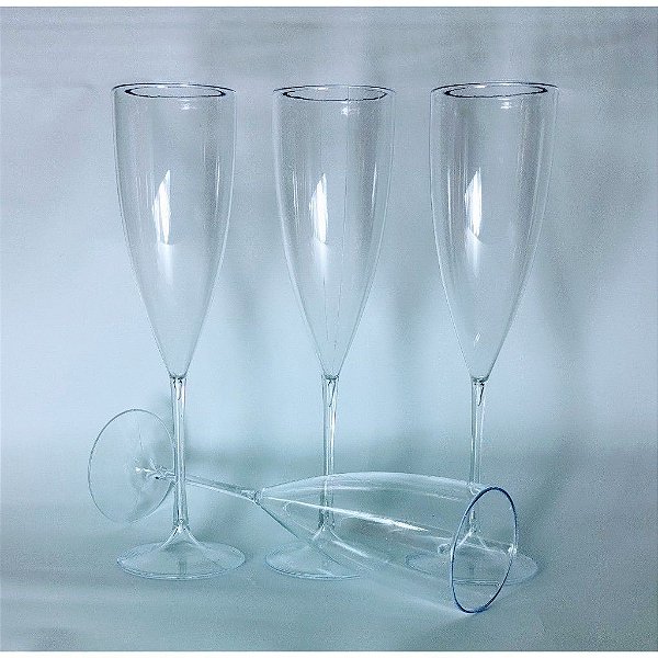 TACA CHAMPAGNE TRANSPARENTE 180ML