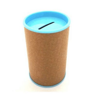 COFRINHO PAPELAO TAMPA AZUL BEBE C/10 UNIDADES