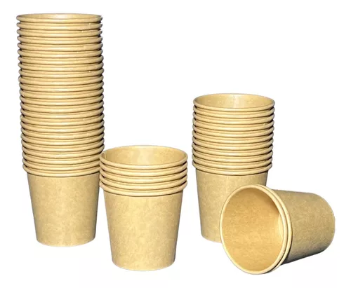 COPO TERMICO DE PAPEL KRAFT 180ML C/25 UND