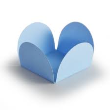 FORMA 4 PETALAS AZUL CLARO C/50