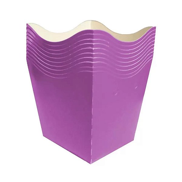 CACHEPO PEQ. ROXO LISO C/10
