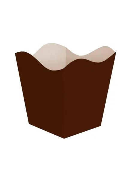 CACHEPO PEQ. MARROM LISO C/10