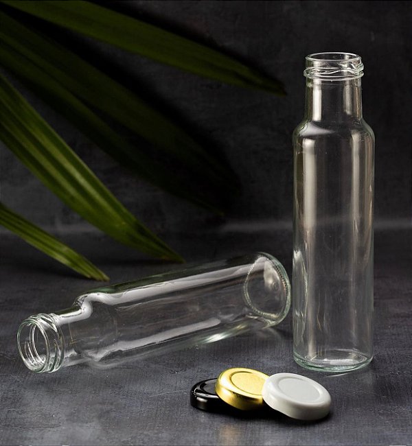 GARRAFA VIDRO MOLHO 250ML