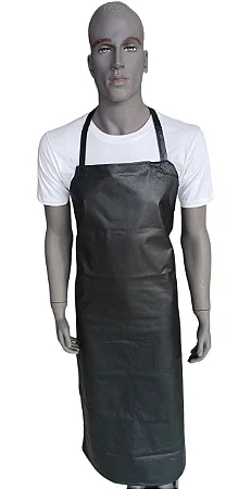 AVENTAL MULTIUSO PRETO 120X70CM PVC