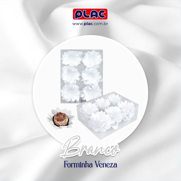 FORMA P/ DOCES VENEZA BRANCO 40 UN