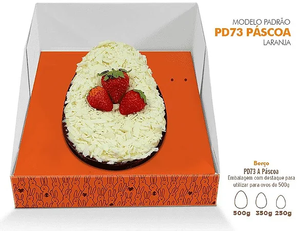 CAIXA OVO PASCOA FDO LARANJA TPA GRUDADA
