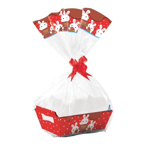 KIT CESTA FLOQUINHOS PASCOA MG 27x18x9 UND