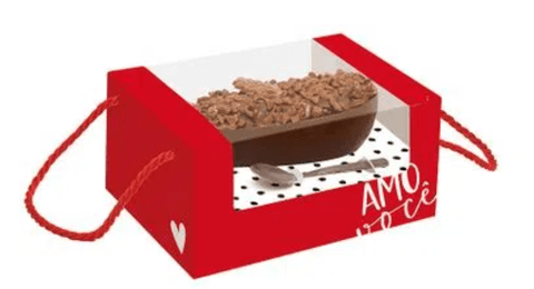 CAIXA PRACTICE ALTA C/ALCA MEIO OVO 350G C/COLHER KRAFT/VERMELHA