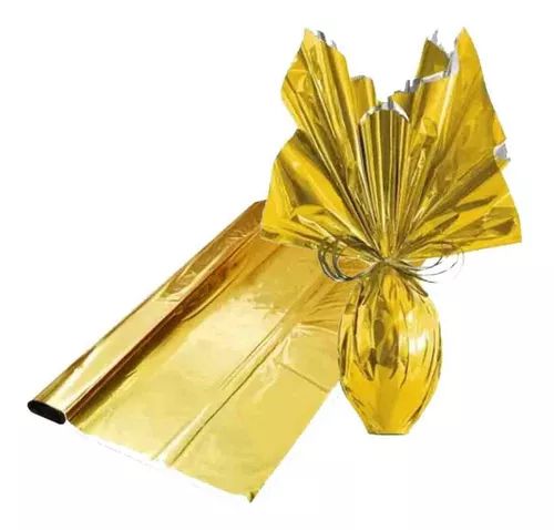 FOLHA METALCOR EMBALAR OVO OURO 70X90 PT C/25 UN PACKPEL