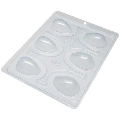 FORMA OVO TRADICIONAL LISO 30GR - 6 CAVIDADES