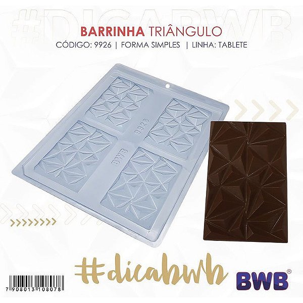 FORMA SIMPLES BARRINHA TRIANGULO R.9926 - 4 CAVIDADES