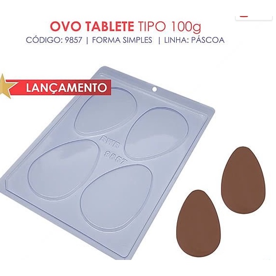 FORMA SIMPLES TRAD OVO TABLETE TIPO 100GR