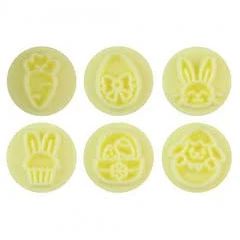 KIT CARIMBOS PASCOA BRILHANTE AMARELO 2CM