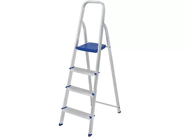 ESCADA ALUMINIO 4 DEGRAUS USO/DOMESTICO 5102