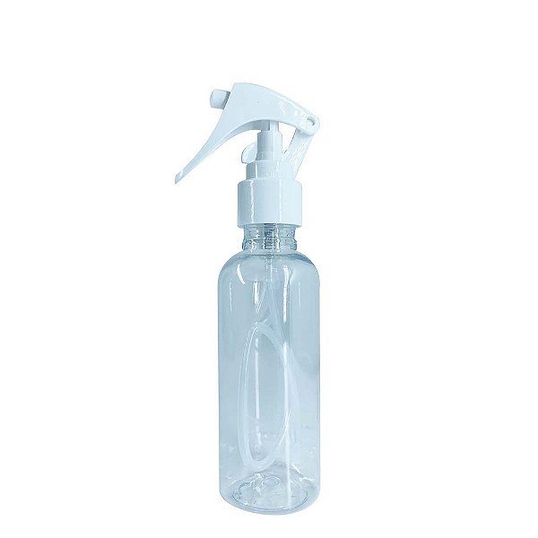 FRASCO PLASTICO PET 120ML C/VALVULA MINI GATILHO 24MM BRANCA