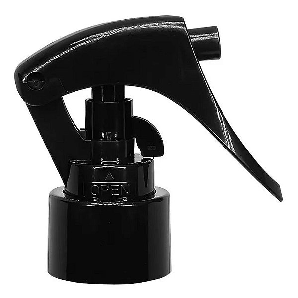 FRASCO PLASTICO PET 120ML C/VALVULA MINI GATILHO 24MM PRETA
