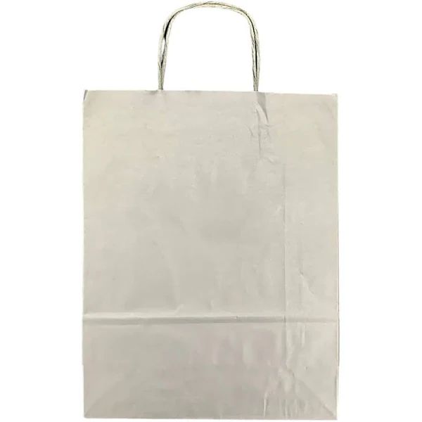SACOLA PAPEL PRATA M 25X31 C/10