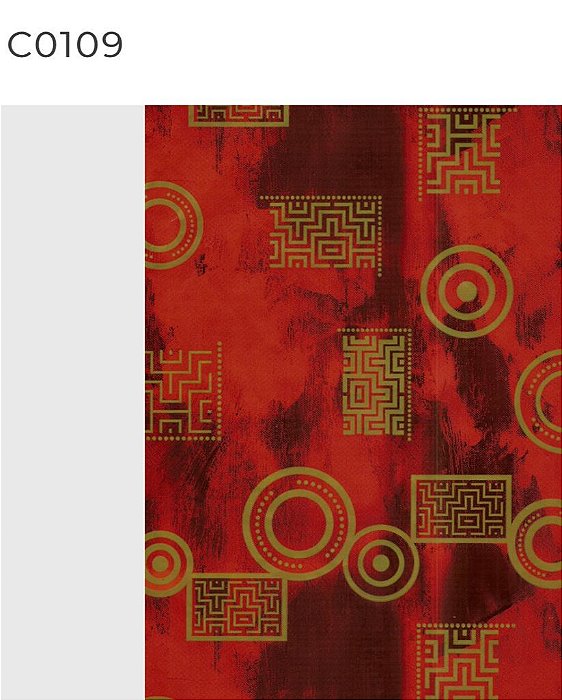 BOBINA PRES 60 CASUAL VERM/DOURADO REF C0109