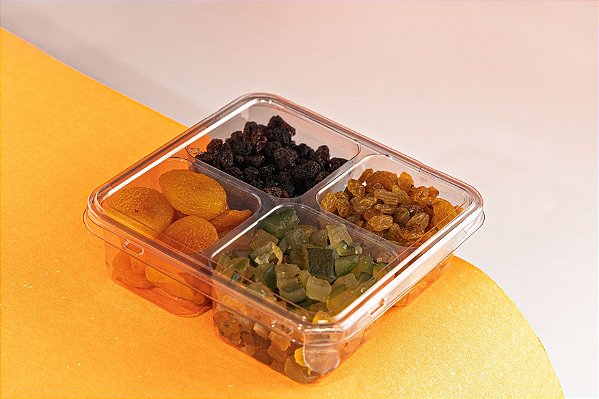 G 544 POTE 660ML COM 4 DIVISORIAS CX C/100 - 15x15x8