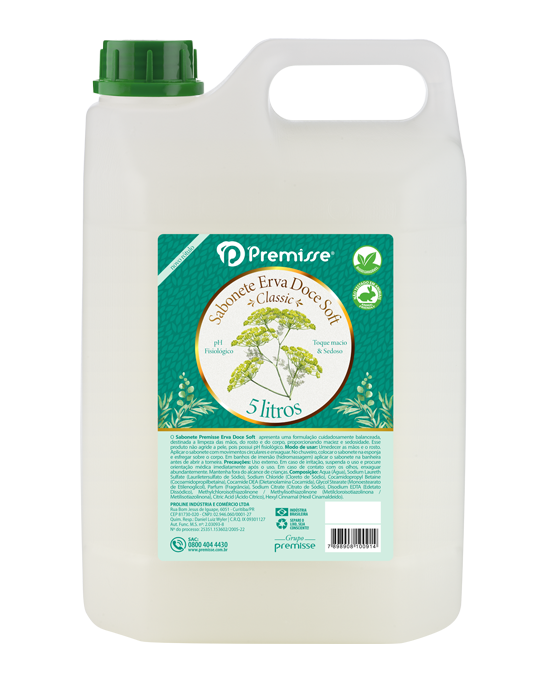 SABONETE PREMISSE ERVA DOCE 5 LITROS