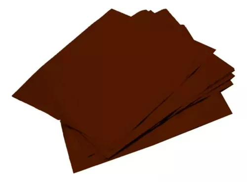 FOLHA CHUMBO MARROM 43,5X59 C/3