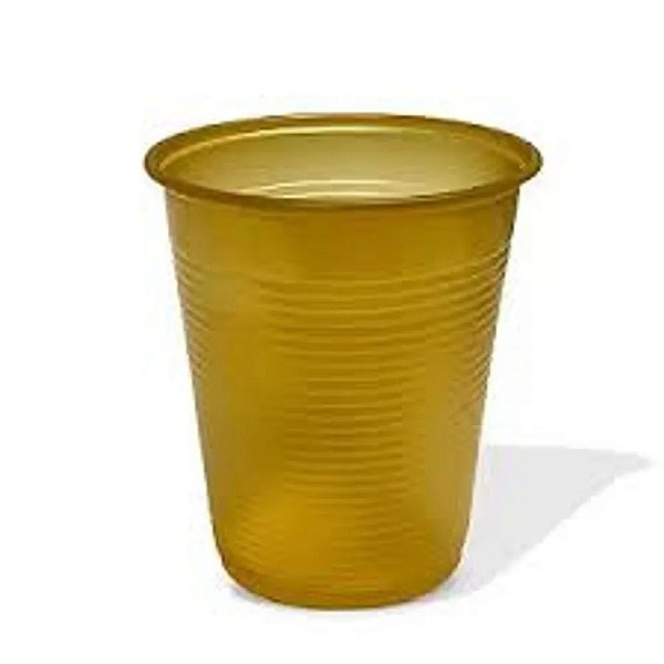 COPO 200ML BIODEGRADAVEL DOURADO C/50