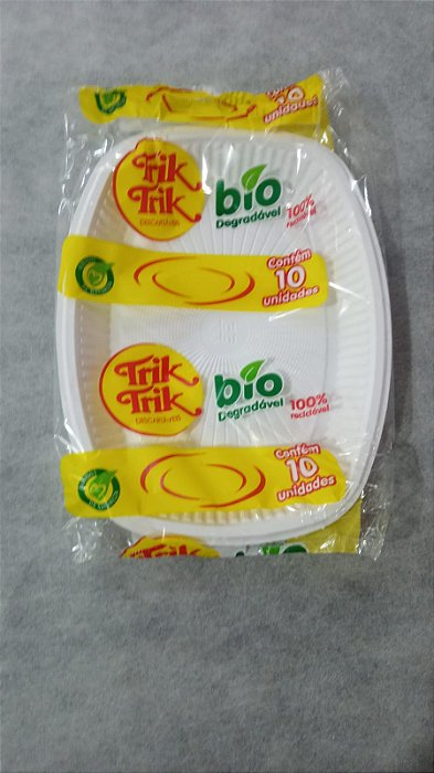 TRAVESSA RETANGULAR MEDIA BRANCA C/10