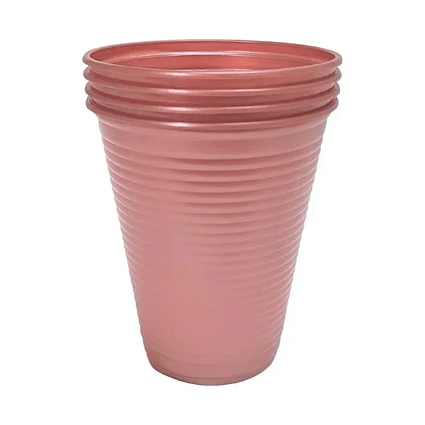 COPO 200ML BIODEGRADAVEL ROSE GOLD C/50