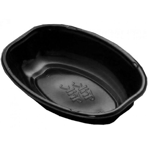 CUMBUCA OVAL BIODEGRADAVEL PRETO C/10