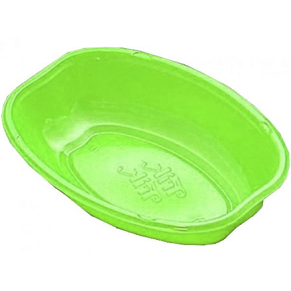 CUMBUCA OVAL BIODEGRADAVEL VERDE C/10