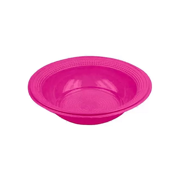PRATO 15CM BIODEGRADAVEL REDONDO FUNDO PINK C/10