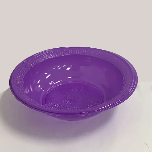 PRATO 15CM BIODEGRADAVEL REDONDO FUNDO ROXO C/10