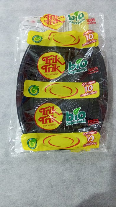 TRAVESSA RETANGULAR MEDIA PRETA C/10