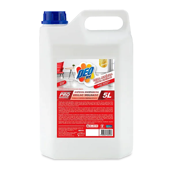 CERA ACRILICA BRILHO MOLHADO CASA/ESCRITORIO 5 LITROS