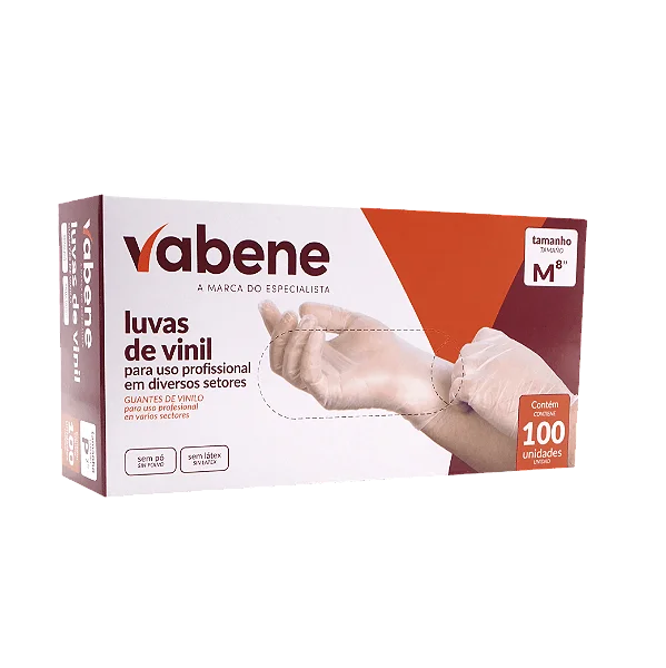 LUVA VINIL M COM PO PROTECAO INDUSTRIAL C/100 UND