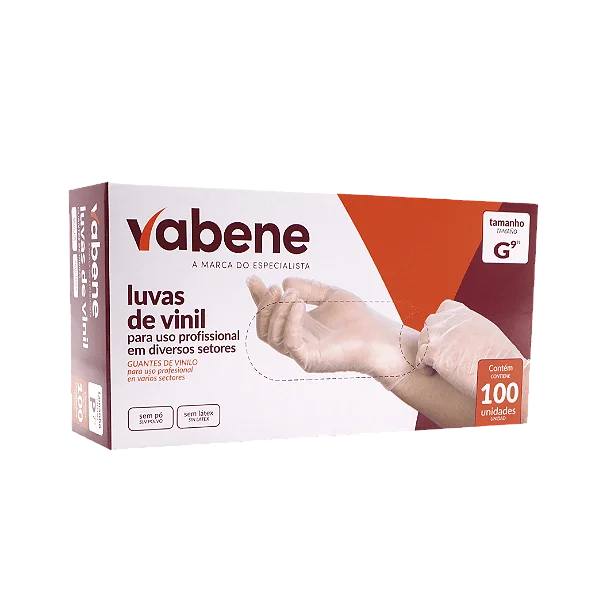 LUVA VINIL G COM PO PROTECAO INDUSTRIAL C/100 UND