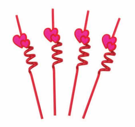 CANUDO DIVERTIDO CORACOES C/4 UNIDADES