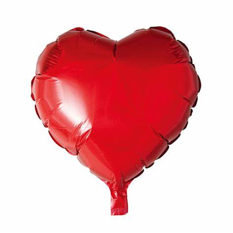 BALAO MET CORACAO C/ CANUDO VERMELHO 18