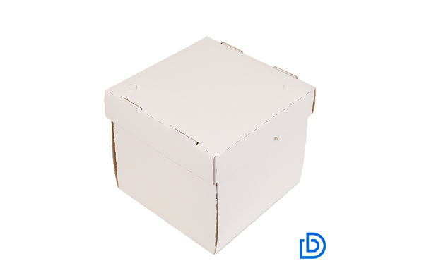 CAIXA BRANCA PARA BOLO TAM Nº4 31,5X31,5X20CM C/5