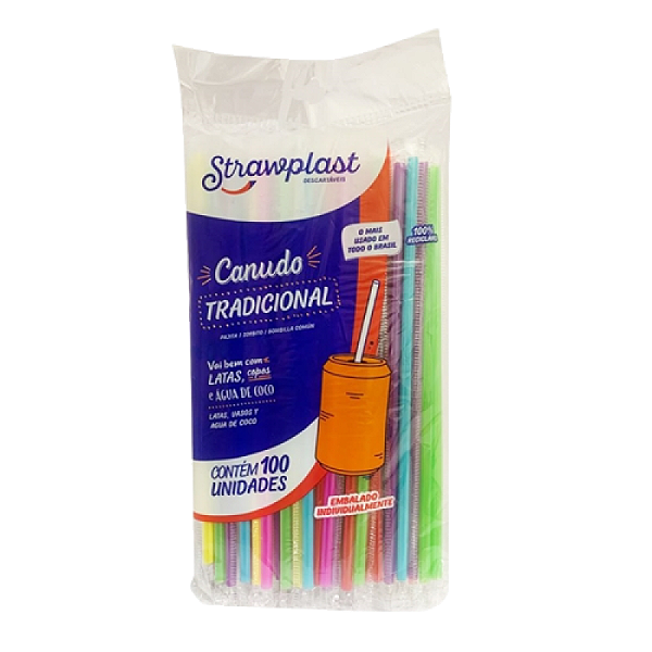 CANUDO 5MM SACHE COLORIDO C/ 100 UNID