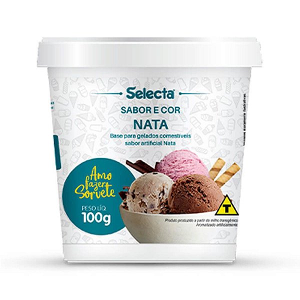 BASE P/GELADOS COMESTIVEIS SABOR ARTIFICIAL NATA 100GR 1un