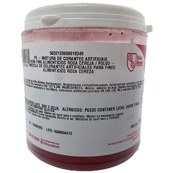 CORANTE PO ROSA CEREJA 500GR 1 un