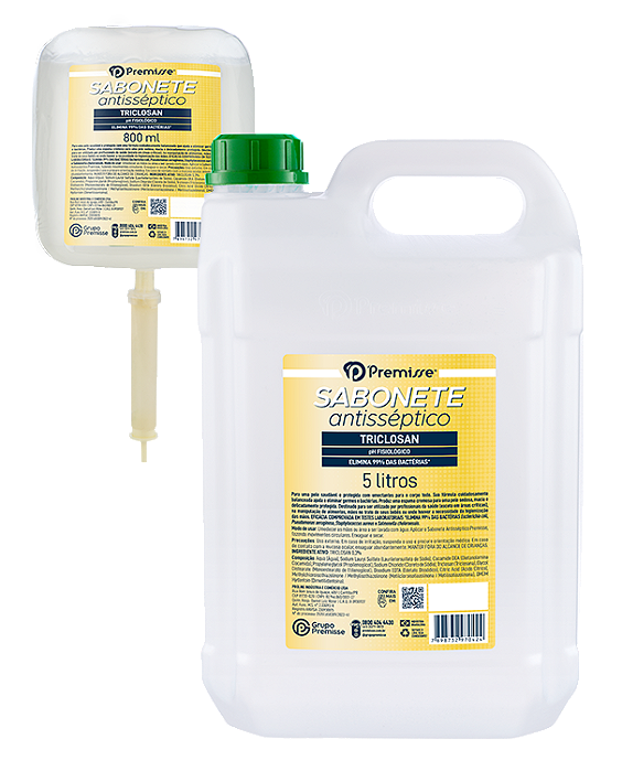 SABONETE ANTISSEPTICO COM TRICLOSAN 5 LITROS PREMISSE